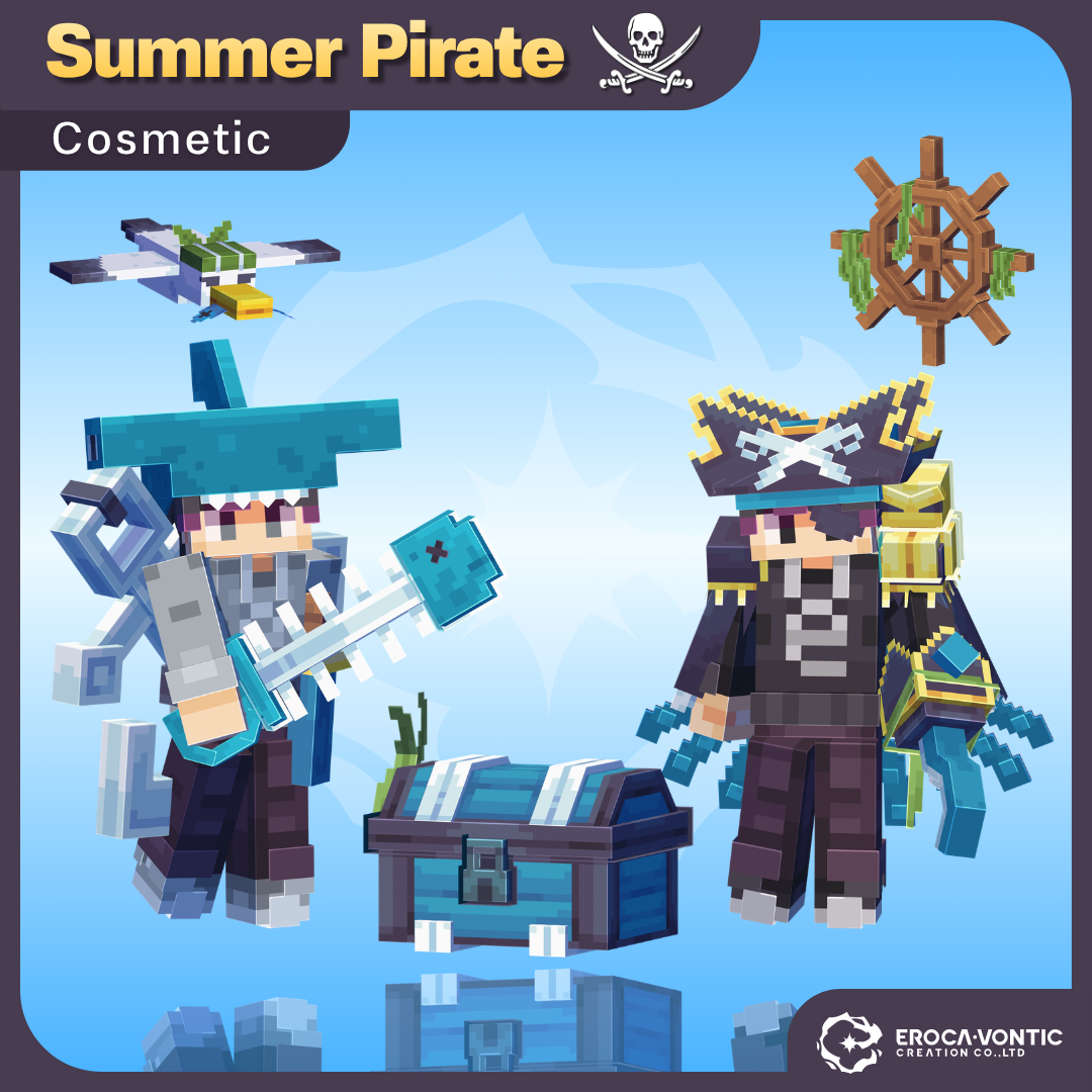 Summer Pirate Cosmetics (Dyeable+Crate)