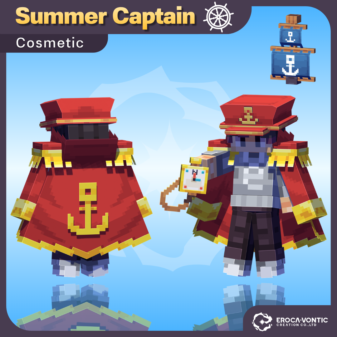 Summer Navy Captain Cosmetics (Dyeable)